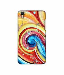 Amazon Brand - Solimo Designer Abstarct Color Mixing 3D Printed Hard Back Case Mobile Cover for Oppo F1 Plus