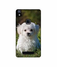 Amazon Brand - Solimo Designer White Dog UV Printed Soft Back Case Mobile Cover for Lava Z80