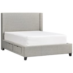 Amazon Brand – Stone & Beam Dorffel Bed, Queen , Gray