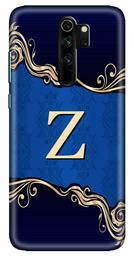 Amazon Brand - Solimo Designer Blue Pattern Alphabet-Z 3D Printed Hard Back Case Mobile Cover for Xiaomi Redmi Note 8 Pro