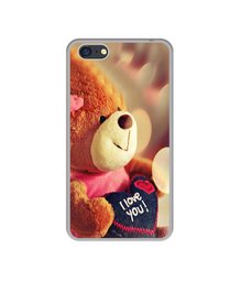 Amazon Brand - Solimo Designer Teddy Bear UV Printed Soft Back Case Mobile Cover for Oppo A71