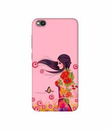 Amazon Brand - Solimo Designer Lady Vector Pattern 3D Printed Hard Back Case Mobile Cover for Xiaomi Redmi Go