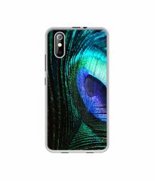 Amazon Brand - Solimo Designer Peacock Feather UV Printed Soft Back Case Mobile Cover for iKall K200