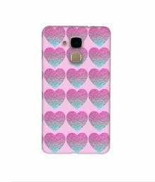 Amazon Brand - Solimo Designer Sparkle Heart Texture 3D Printed Hard Back Case Mobile Cover for Huawei Honor 5c