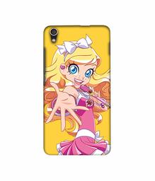 Amazon Brand - Solimo Designer Singing Girl Vector 3D Printed Hard Back Case Mobile Cover for Lenovo S850