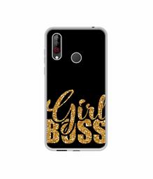 Amazon Brand - Solimo Designer Sparkle Girl Boss UV Printed Soft Back Case Mobile Cover for LG W30