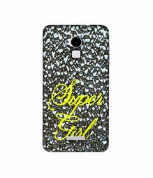 Amazon Brand - Solimo Designer Super Girl On Foil 3D Printed Hard Back Case Mobile Cover for Coolpad Note 3