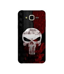 Amazon Brand - Solimo Designer Punisher Skull 3D Printed Hard Back Case Mobile Cover for Samsung Galaxy J7 Nxt