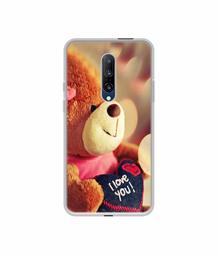 Amazon Brand - Solimo Designer Teddy Bear UV Printed Soft Back Case Mobile Cover for OnePlus 7 Pro