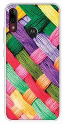 Amazon Brand - Solimo Designer Multicolor Colorful Yarn Pattern Printed Soft Back Case Mobile Cover for Motorola Moto E6s / Motorola Moto E6 Plus