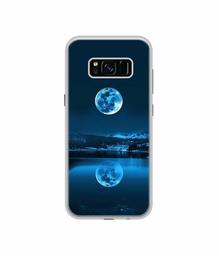 Amazon Brand - Solimo Designer Moon Pattern Print UV Printed Soft Back Case Mobile Cover for Samsung Galaxy S8