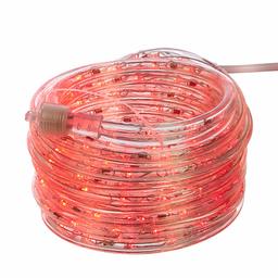 AmazonBasics 210 LED Indoor Outdoor Red Rope Light, 20-Foot