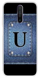 Amazon Brand - Solimo Designer Multicolor Button Jeans Alphabet-U Printed Soft Back Case Mobile Cover for Poco X2 / Xiaomi Redmi K30