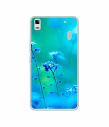 Amazon Brand - Solimo Designer Blue Flower UV Printed Soft Back Case Mobile Cover for Lenovo K3 Note / A7000