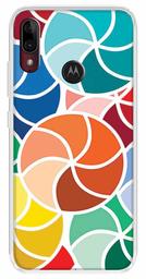 Amazon Brand - Solimo Designer Multicolor Circle Pattern Printed Soft Back Case Mobile Cover for Motorola Moto E6s / Motorola Moto E6 Plus