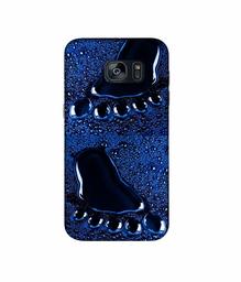 Amazon Brand - Solimo Designer Foot Impression 3D Printed Hard Back Case Mobile Cover for Samsung Galaxy S7 Edge