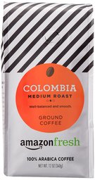 AmazonFresh Colombia Ground Coffee, Medium Roast, 12 Ounce