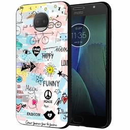 Amazon Brand - Solimo Designer Happy Theme Printed Hard Back Case Mobile Cover for Moto G5S Plus (D1202)