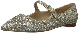 The Fix Women's Estrella Mary Jane Glitter Ballet Pointed Toe Flat