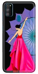 Amazon Brand - Solimo Designer Girl Design 3D Printed Hard Back Case Mobile Cover for Samsung Galaxy M21 / M30s