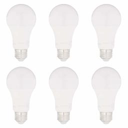 AmazonBasics 75W Equivalent, Soft White, Non-Dimmable, 15,000 Hour Lifetime, CEC Compliant, A19 LED Light Bulbs | 6-Pack