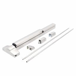 AmazonCommercial Stainless Steel Surface Vertical Rod Push Bar for Exit Doors, 36