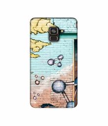 Amazon Brand - Solimo Designer Paintings 3D Printed Hard Back Case Mobile Cover for Samsung Galaxy A8 Plus