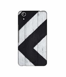 Amazon Brand - Solimo Designer Black Paint Texture on Wood 3D Printed Hard Back Case Mobile Cover for Micromax Canvas Selfie Lens Q345