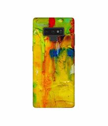 Amazon Brand - Solimo Designer Yellow and Green Paint 3D Printed Hard Back Case Mobile Cover for Samsung Galaxy Note 9