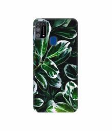 Amazon Brand - Solimo Designer Leaf Imperation 3D Printed Hard Back Case Mobile Cover for Samsung Galaxy M31