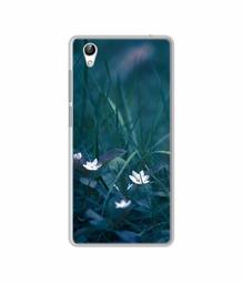 Amazon Brand - Solimo Designer White Flower UV Printed Soft Back Case Mobile Cover for Vivo Y51L