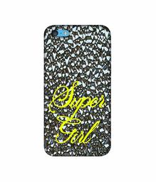 Amazon Brand - Solimo Designer Super Girl On Foil 3D Printed Hard Back Case Mobile Cover for Apple iPhone 5C