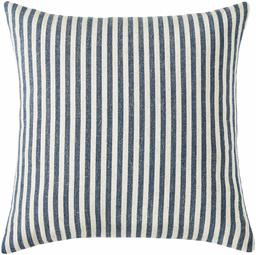 Amazon Brand – Ravenna Home Casual Striped Throw Pillow - 17 x 17 Inch, Navy