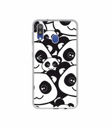 Amazon Brand - Solimo Designer Panda Texture UV Printed Soft Back Case Mobile Cover for Samsung Galaxy M20