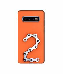 Amazon Brand - Solimo Designer Two Number 3D Printed Hard Back Case Mobile Cover for Samsung Galaxy S10 Plus