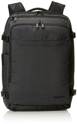 AmazonBasics Slim Carry On Travel Backpack, Black - Weekender