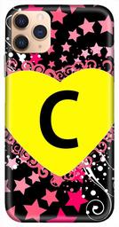 Amazon Brand - Solimo Designer Heart Pattern Alphabet-C 3D Printed Hard Back Case Mobile Cover for Apple iPhone 11 Pro Max