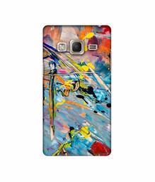 Amazon Brand - Solimo Designer Paint Texture 3D Printed Hard Back Case Mobile Cover for Samsung Z3