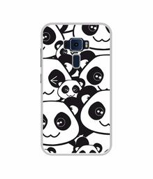 Amazon Brand - Solimo Designer Panda Texture UV Printed Soft Back Case Mobile Cover for Asus Zenfone 3 ZE520KL