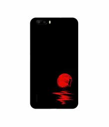 Amazon Brand - Solimo Designer Red Moon 3D Printed Hard Back Case Mobile Cover for Huawei Honor 6 Plus