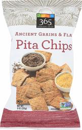 365 Everyday Value, Pita Chips, Ancient Grains & Flax, 9 oz