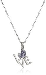 Love Iolite Gemstone Pendant Necklace, 18