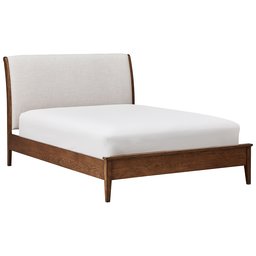 Amazon Brand – Stone & Beam Newport Arced Headboard Queen Bed, 63