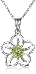 Collana con ciondolo a forma di fiore in argento Sterling,Lyndee