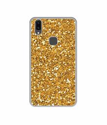 Amazon Brand - Solimo Designer Golden Sparkle UV Printed Soft Back Case Mobile Cover for Vivo V9