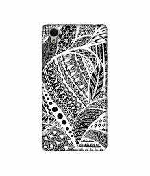 Amazon Brand - Solimo Designer Random White Pattern 3D Printed Hard Back Case Mobile Cover for Vivo Y51L