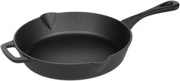 AmazonBasics Pre-Seasoned Cast Iron Skillet - 26 cm