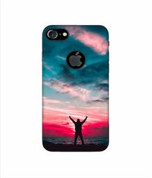 Amazon Brand - Solimo Designer Nature Painting 3D Printed Hard Back Case Mobile Cover for Apple iPhone 7 (with Logo Cut)