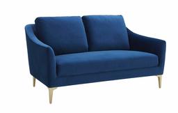 Amazon Brand – Rivet Alonzo Contemporary Velvet Loveseat Sofa, 64