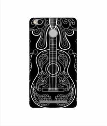 Amazon Brand - Solimo Designer White Gitar On Black 3D Printed Hard Back Case Mobile Cover for Xiaomi Redmi 3S Prime